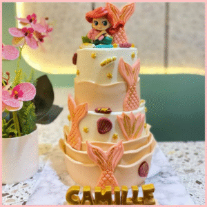 Little Mermaid Tail Tier Cake
