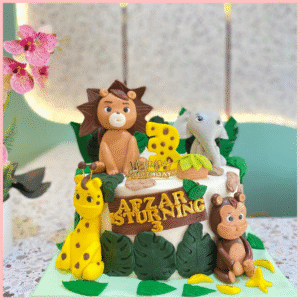 pink butterfly choux tower